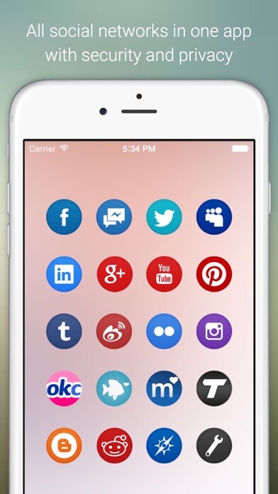 Emulate iPhone app Social Lock - For Social Network & Online Dating ( RED ) version using MyAndroid