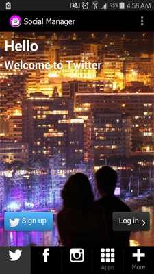 Emulate Android APK Social Manager