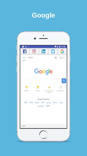 Run android online APK Social Media At One Tap from MyAndroid or emulate Social Media At One Tap using MyAndroid