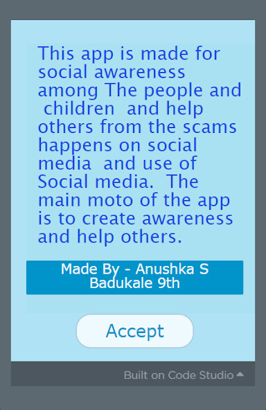 Emulate Social Media Awareness App from MyAndroid or run Social Media Awareness App using MyAndroid