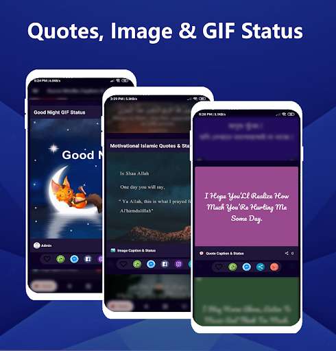 Run android online APK Social Media Caption & Status (GIF,Image & Quotes) from MyAndroid or emulate Social Media Caption & Status (GIF,Image & Quotes) using MyAndroid
