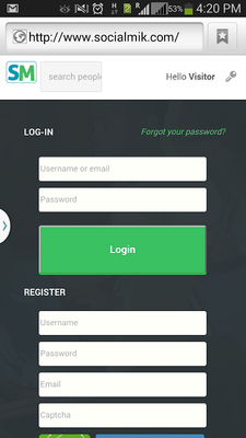 Emulate Android APK SocialMik - Make New Friends