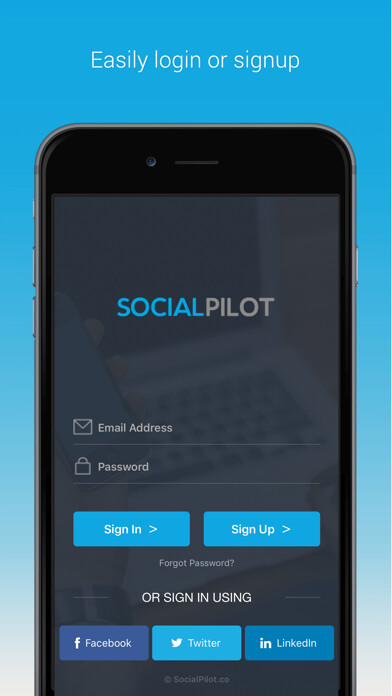Run android online APK SocialPilot: Social Media Tool from MyAndroid or emulate SocialPilot: Social Media Tool using MyAndroid