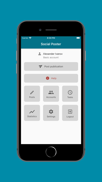 Emulate iPhone app Social Poster: Autoposting using MyAndroid Emulate iPhone app Social Poster: Autoposting using MyAndroid