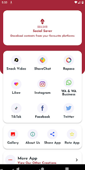 Run android online APK Social Saver from MyAndroid or emulate Social Saver using MyAndroid Run android online APK Social Saver from MyAndroid or emulate Social Saver using MyAndroid