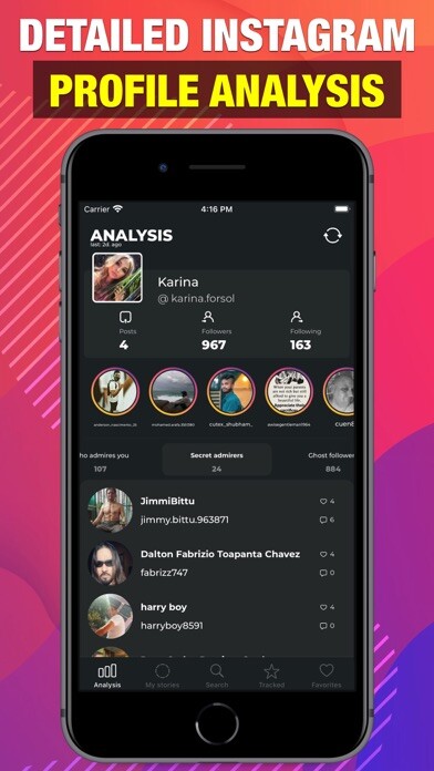 Emulate iPhone app Social Scan: Followers Tracker using MyAndroid Emulate iPhone app Social Scan: Followers Tracker using MyAndroid