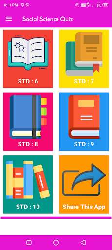 Run android online APK Social Science - S.S Quiz - STD 6 to 10 - G.K Quiz from MyAndroid or emulate Social Science - S.S Quiz - STD 6 to 10 - G.K Quiz using MyAndroid