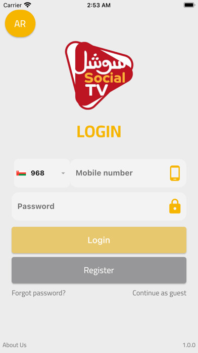 Emulate iPhone app Social_TV using MyAndroid
