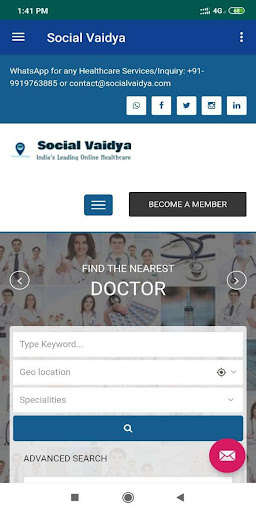 Run android online APK Social Vaidya from MyAndroid or emulate Social Vaidya using MyAndroid