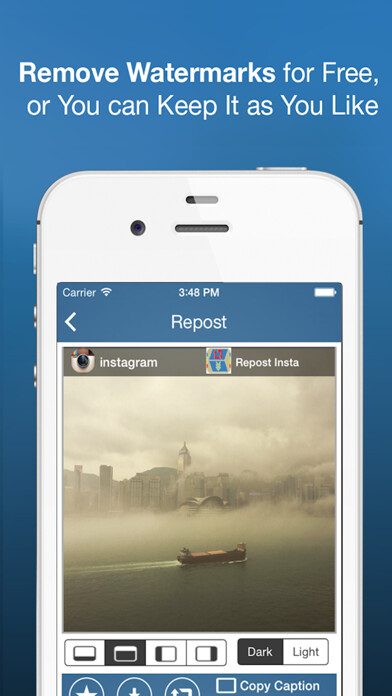 Emulate iPhone app Social Whiz - Best Free App To Regram & Repost Your Photos & Videos for Instagram using MyAndroid