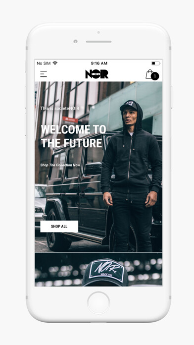 Emulate iPhone app Societe NOIR using MyAndroid