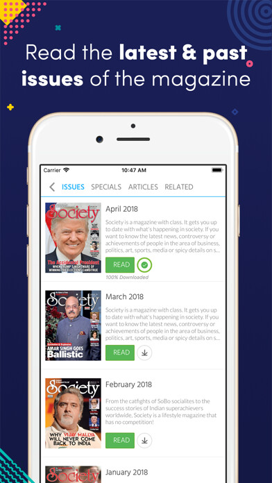 Emulate iPhone app SOCIETY Magazine using MyAndroid Emulate iPhone app SOCIETY Magazine using MyAndroid