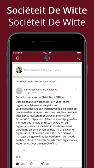 Emulate iPhone app Sociëteit De Witte using MyAndroid Emulate iPhone app Sociëteit De Witte using MyAndroid
