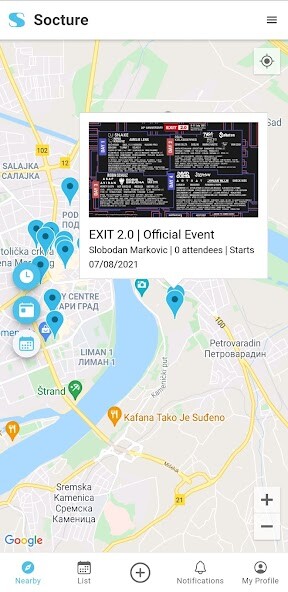 Run android online APK Socture: Discover nearby event from MyAndroid or emulate Socture: Discover nearby event using MyAndroid Run android online APK Socture: Discover nearby event from MyAndroid or emulate Socture: Discover nearby event using MyAndroid