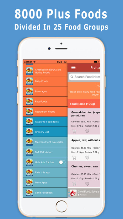 Emulate iPhone app Sodium In Foods using MyAndroid Emulate iPhone app Sodium In Foods using MyAndroid