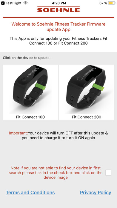 Emulate iPhone app Soehnle Product Update using MyAndroid