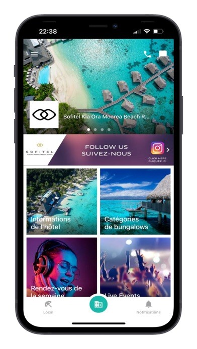 Emulate iPhone app Sofitel Kia Ora Moorea using MyAndroid Emulate iPhone app Sofitel Kia Ora Moorea using MyAndroid