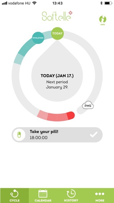 Emulate iPhone app Softelle - Period Tracker using MyAndroid Emulate iPhone app Softelle - Period Tracker using MyAndroid