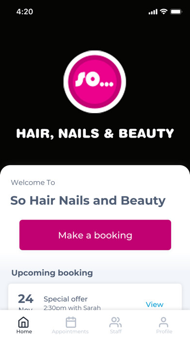Emulate iPhone app So Hair Nails and Beauty using MyAndroid Emulate iPhone app So Hair Nails and Beauty using MyAndroid