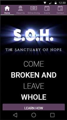 Emulate Android APK S.O.H. Ministries