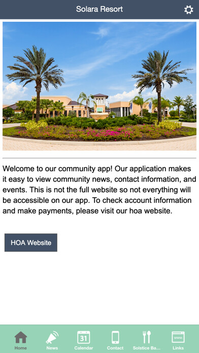 Emulate iPhone app Solara Resort HOA using MyAndroid Emulate iPhone app Solara Resort HOA using MyAndroid