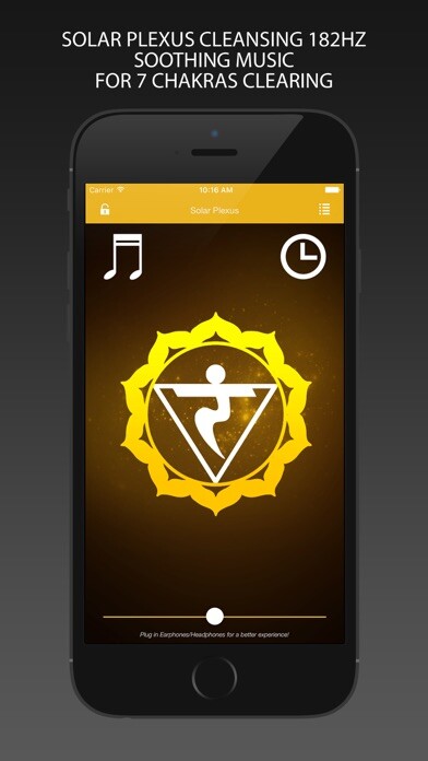 Emulate iPhone app Solar Plexus Cleansing 182Hz using MyAndroid
