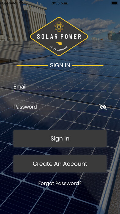 Emulate iPhone app Solar Power of Oklahoma using MyAndroid Emulate iPhone app Solar Power of Oklahoma using MyAndroid
