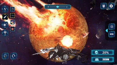 Emulate iPhone app Solar System Smash Simulator using MyAndroid