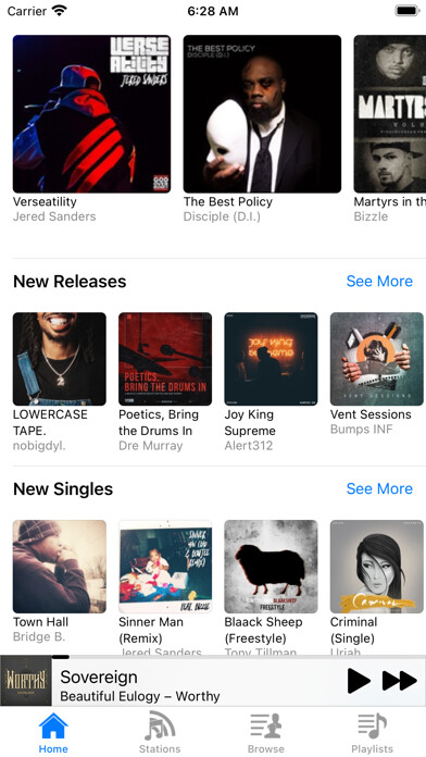 Emulate iPhone app Sola Tunes - Music for all using MyAndroid