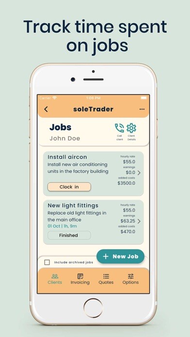 Emulate iPhone app Sole Trader - Quotes, Invoices using MyAndroid Emulate iPhone app Sole Trader - Quotes, Invoices using MyAndroid