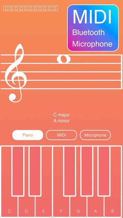Emulate iPhone app Solfa: learn musical notes. using MyAndroid