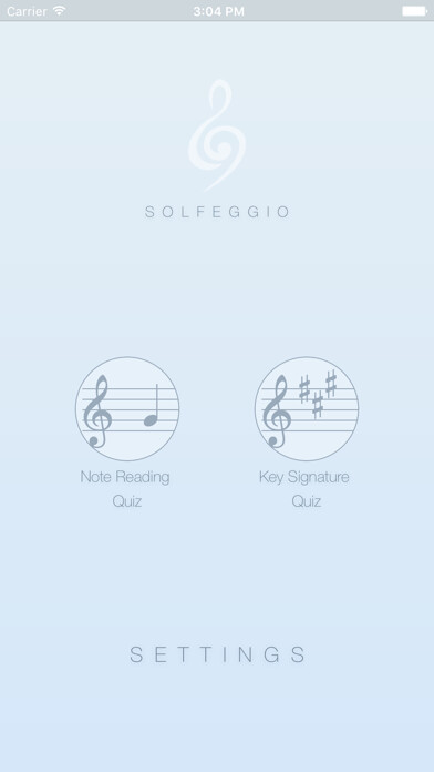 Emulate iPhone app Solfeggio Free - Note Reading Practice using MyAndroid