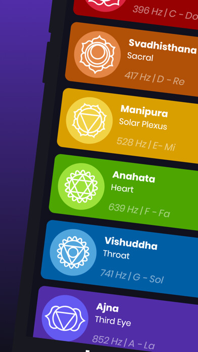 Emulate iPhone app Solfeggio Meditation Sounds using MyAndroid