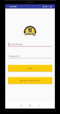 Emulate Android APK Solidaridad Asia