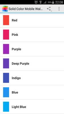 Emulate Android APK Solid Color Mobile Wallpapers