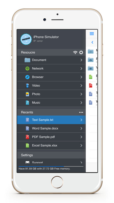 Emulate iPhone app Solid File Explorer File Manager using MyAndroid Emulate iPhone app Solid File Explorer File Manager using MyAndroid