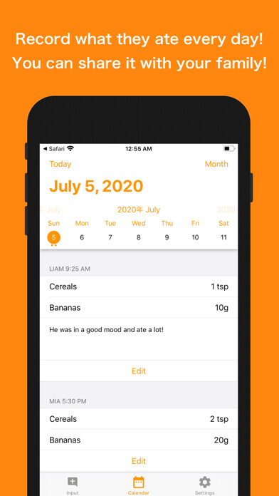 Emulate iPhone app Solid Food Diary using MyAndroid Emulate iPhone app Solid Food Diary using MyAndroid
