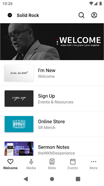 Emulate iPhone app Solid Rock Church JC using MyAndroid Emulate iPhone app Solid Rock Church JC using MyAndroid