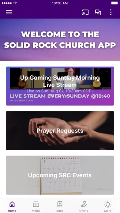 Emulate iPhone app Solid Rock Church SM using MyAndroid Emulate iPhone app Solid Rock Church SM using MyAndroid