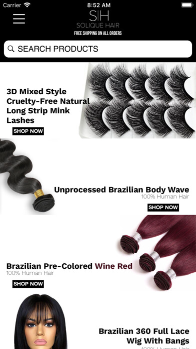 Emulate iPhone app Solique Hair using MyAndroid Emulate iPhone app Solique Hair using MyAndroid