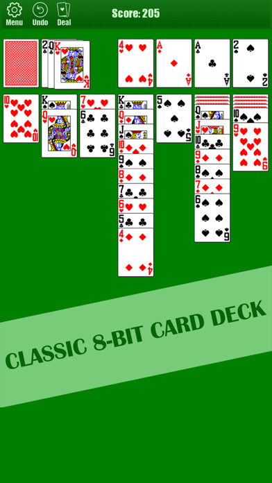 Emulate iPhone app Solitaire 8-bit using MyAndroid