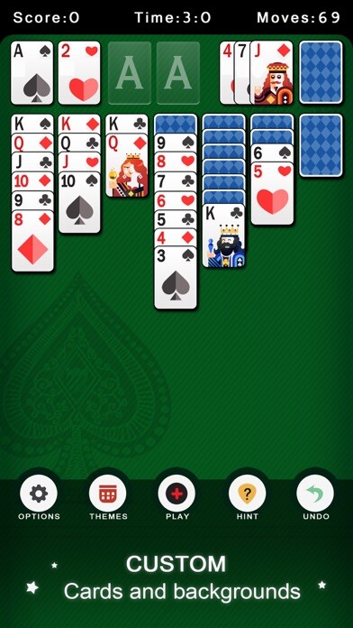 Emulate iPhone app Solitaire Classic Cards Game using MyAndroid