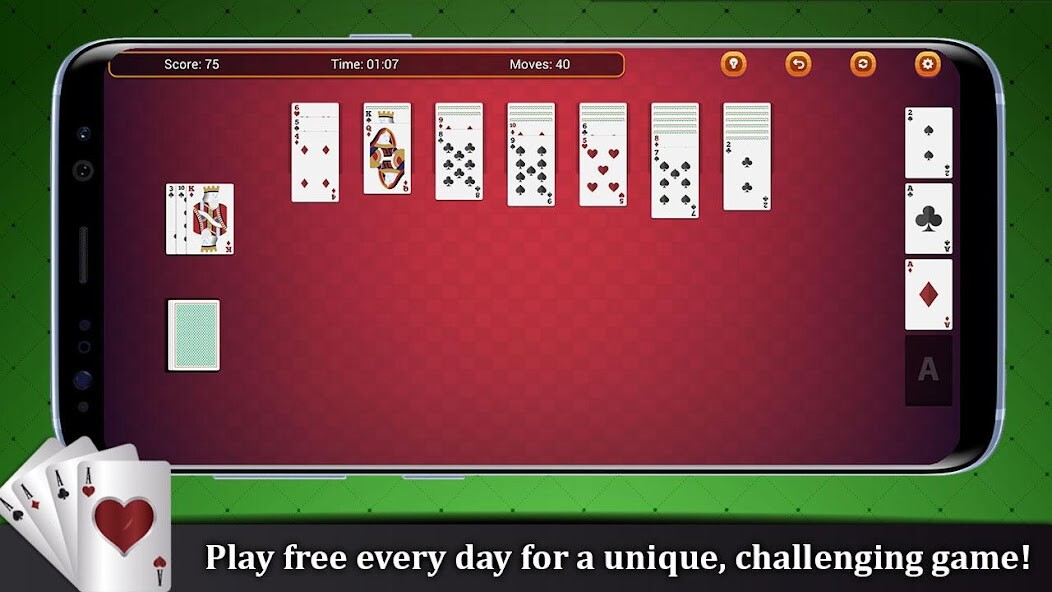 Run android online APK Solitaire Classic Cards - solitaire spider fun from MyAndroid or emulate Solitaire Classic Cards - solitaire spider fun using MyAndroid