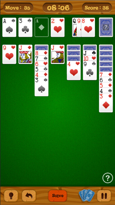 Emulate iPhone app Solitaire Classic Online using MyAndroid