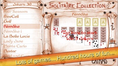 Emulate iPhone app Solitaire Collection Lite using MyAndroid