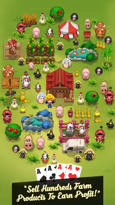 Emulate iPhone app Solitaire Farm: Idle Card Game using MyAndroid