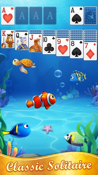 Emulate iPhone app Solitaire Fish Klondike using MyAndroid
