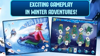 Emulate iPhone app Solitaire Jack Frost Winter Adventures HD Free using MyAndroid