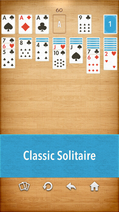 Emulate iPhone app Solitaire Klondike game cards using MyAndroid