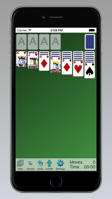 Emulate iPhone app Solitaire Klondike Lite using MyAndroid